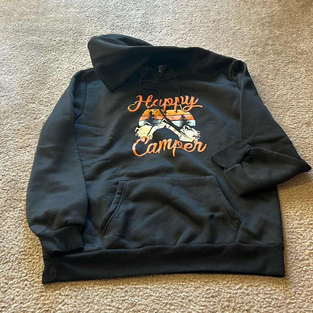 NWOT Happy Camper Hoodie | Unisex